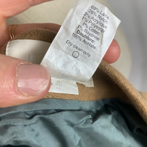 J. CREW COLLECTION Wool Blend Flannel Two-Tone Colorblock Full Circle Skirt 0P - Picture 5 of 8